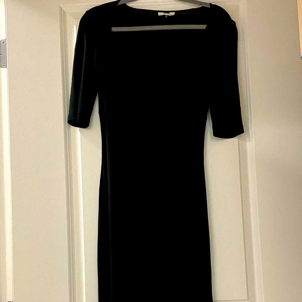 Black knee length dress by Diane Von Fursenberg